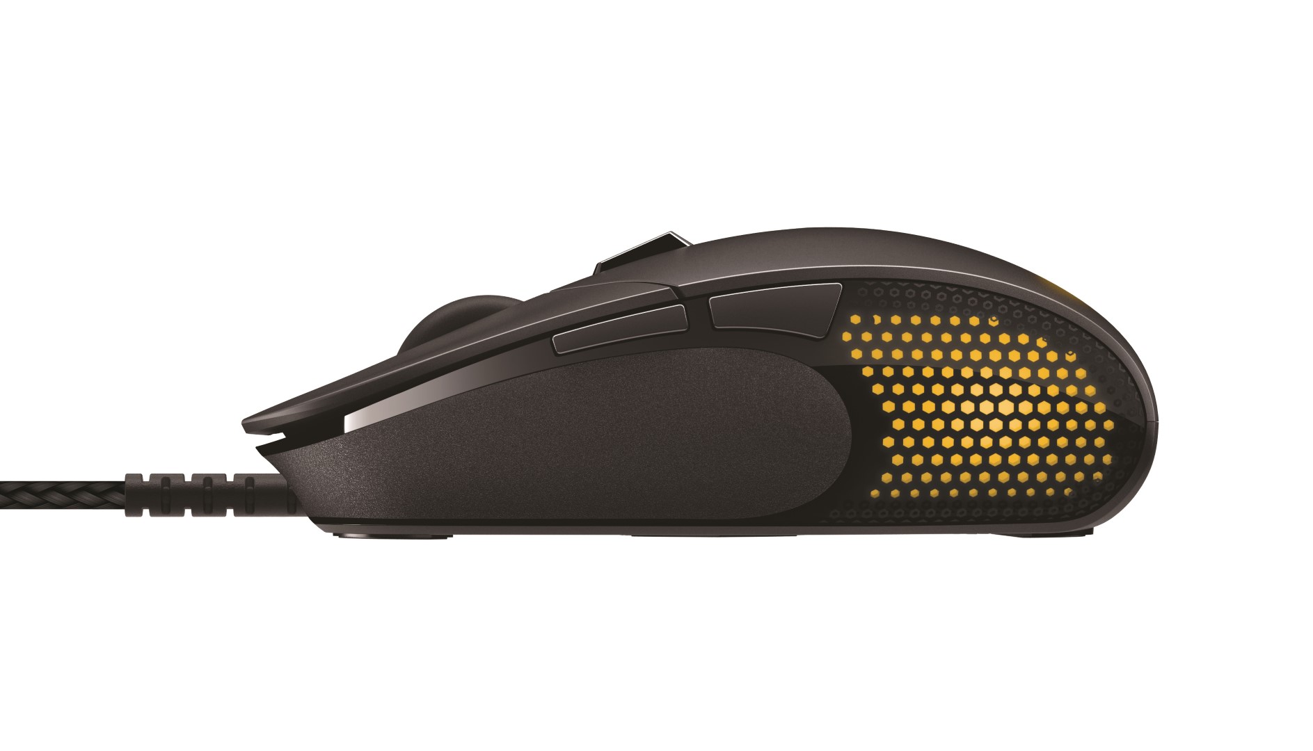 Logitech G303 LeftProfile Yellow Large