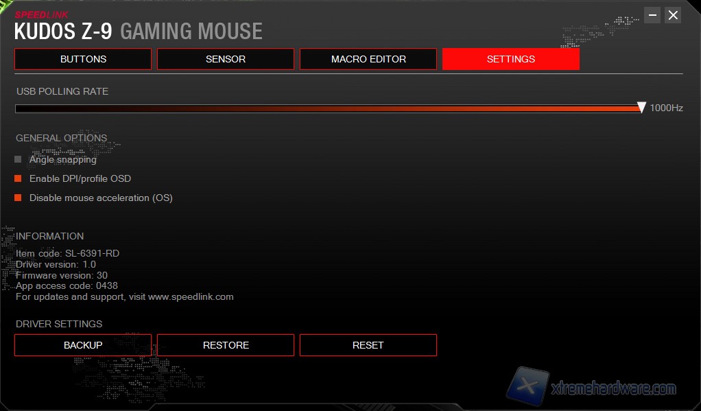 Software 4 SpeedLink Kudos Z-9
